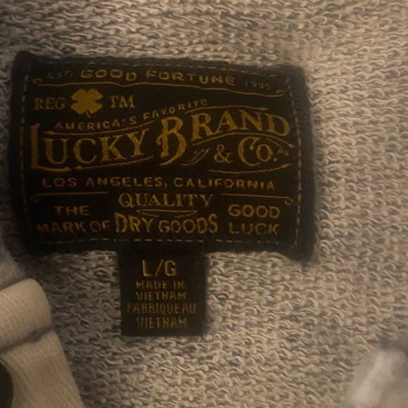 Lucky Brand Two-Tone Gray Hoodie - Picture 2 of 3